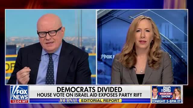 Kim Strassel on Dems Divided on Israel: The Progressive Left Is Very Loud and Good at Imposing Litmus Test