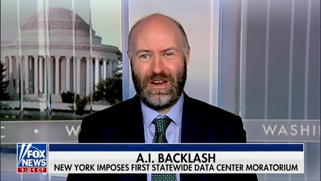 Joseph Sternberg on Data Centers’ Moratorium: There’s a Suspicion of Big Tech That Was Developed, Especially Since the Pandemic