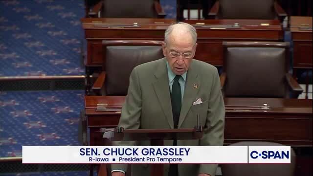 Sen. Chuck Grassley Criticizes Dems’ Refusal to Fund the Gov’t: To Support and Score Political Points with Their Activist Vase