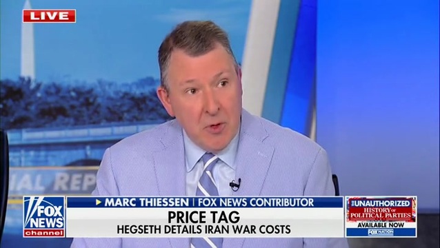 Marc Thiessen: Iran War Is the First War ‘Where One Party Has Been Against the President and Rooting Against the President Since Day One’