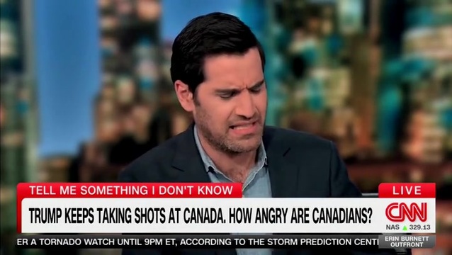 CNN’s Enten: Canadians ‘Have a -33 Points Net Favorable View of the United States — Inside out, Round and Round, Upside Down Diana Ross’
