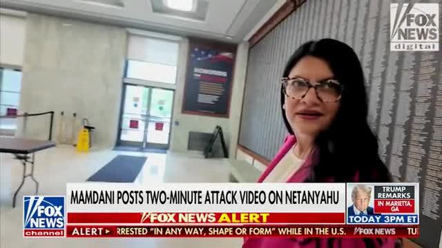 Rashida Tlaib on Mamdani Threatening to Arrest Netanyahu: ‘If He Needs Help, Tell Him to Call Me’