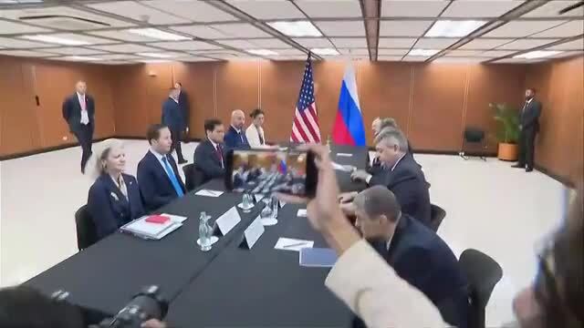 Reporter Asks Rubio if He Will Ask Minister Lavrov About Russia Helping Iran to Target U.S. Troops Before Their Meeting Starts