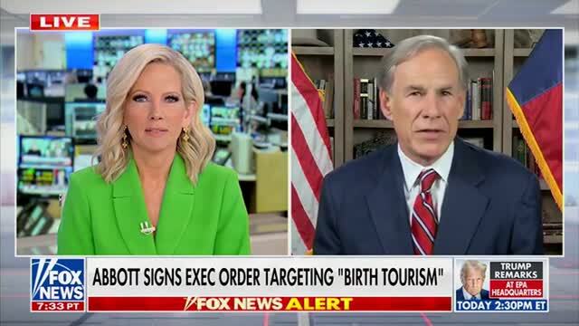 Texas Gov. Abbott: Any Agency in the State of Texas We Find Is Involved in Birthright Tourism Will Be ‘Death Penalty for a Business’