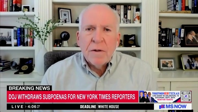 John Brennan: ‘The Trump Administration Sees the Department of Justice as Its Own Aggressive Law Firm’