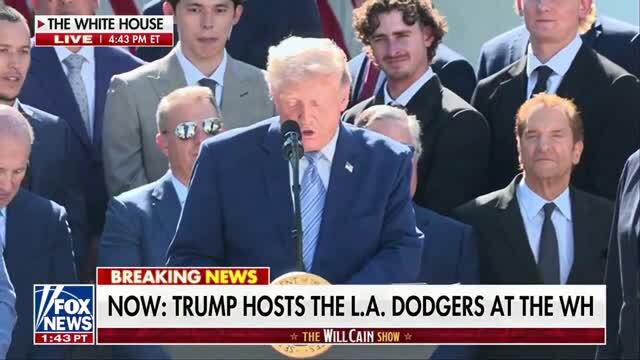 Trump Gets Laughs Hosting the L.A. Dodgers, Over Statistic Saying They Played the Longest Season in MLB History: ‘I Don’t Know What the Hell That Means’