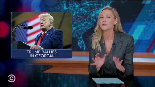 Desi Lydic Mocks Trump’s Ability to Capture His Audience: People in Georgia Were ‘Bored,’ ‘Yawning,’ and, ‘on Their Phones’