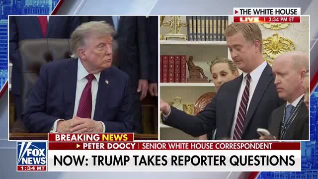 Trump Jokes with Doocy Amid Lettuce Recall Saying He’ll Put a ‘Major Tariff’ on Mexico Over the Lettuce, and on Canada Because of Wildfire Smoke