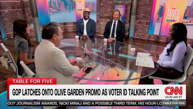 CNN Panel Discusses Olive Garden Requiring Photo ID for Never-Ending Pasta: ‘It Ain’t a Constitutional Right’ to Go to Olive Garden; ‘However, Voting Is’