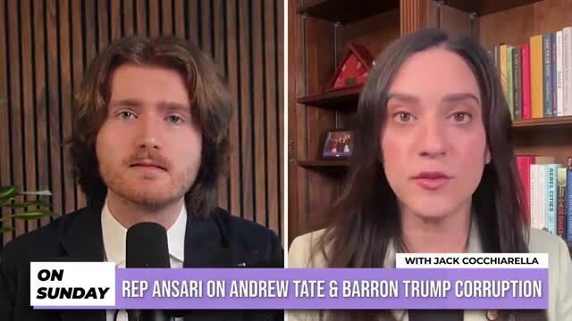 Yassamin Ansari Wants Barron Trump to Appear Before House Cmte. To Explain His Relationship with Andrew Tate
