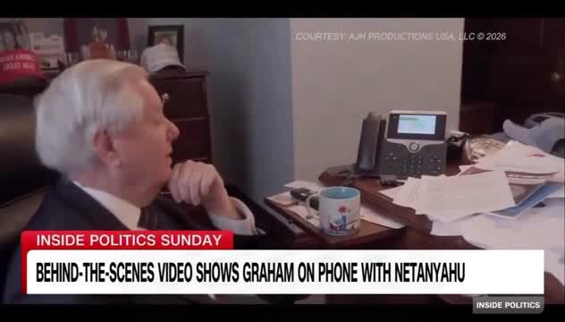 Unseen Footage of Lindsey Graham on Call with Netanyahu Revealing Plans to Lobby Trump to Bomb Lebanon