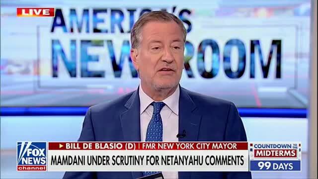 De Blasio Defends Mamdani: ‘I Absolutely Believe’ that Benjamin Netanyahu Is a War Criminal