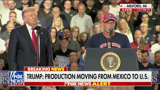 UAW Member to President Trump: ‘You Saved Our Domestic Auto Industry’