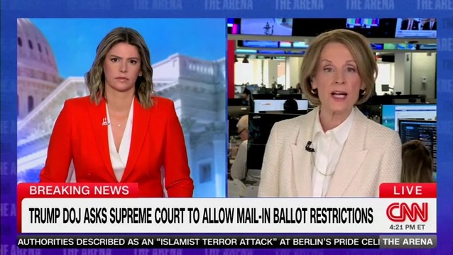 CNN: Trump DoJ Asks Supreme Court to Allow Mail-In Ballot Restrictions