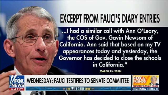 Fox News: GOP Highlighting Private Diary Entries from Fauci