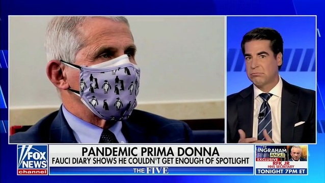 Jesse Watters on Fauci’s Diary: ‘He’s Treating His Guilty Conscience Because He Knows He Funded Gain-of-Function’