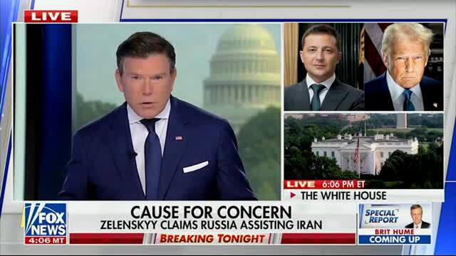 Fox News: Ukraine’s Zelensky Says He’s Bringing Evidence to the W.H. That Russia Is Assisting Iran in Targeting U.S. Bases in the Middle East