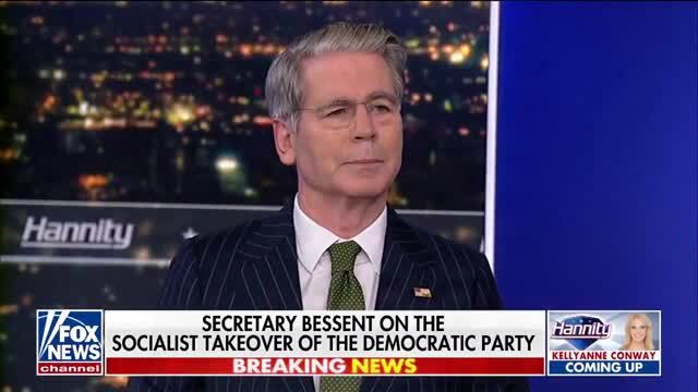 Sec. Scott Bessent Warns That Dem Socialist Candidates Are Reshaping the Party: ‘This Is Now the Center of the Party’
