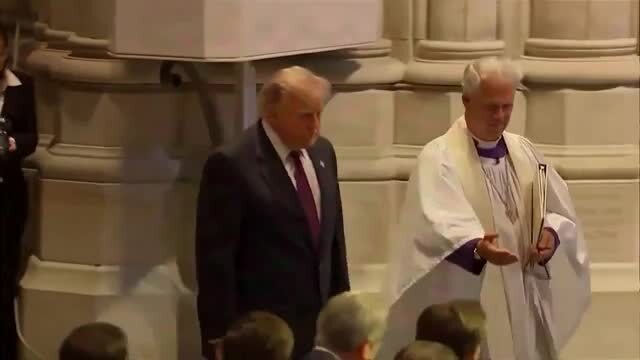 Trump Arrives at Wash. Nat’l Cathedral, Joining VP Vance, the Cabinet, and Many Others to Celebrate the Legacy of Sen. Graham