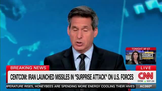 CNN Reveals Footage of U.S. Forces Responding to New Iranian Missile Attacks