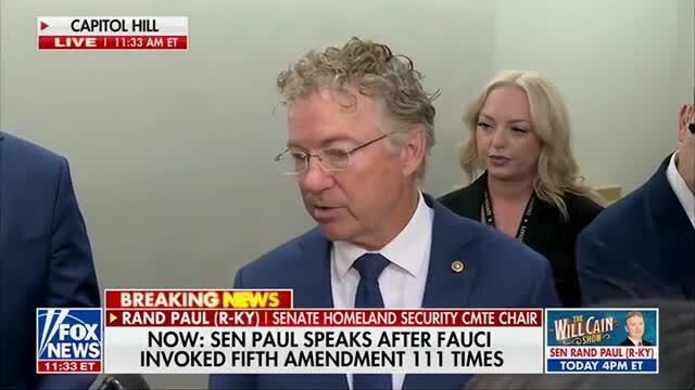 Rand Paul: All I Can Do Is Recommend Prosecution of Fauci, I Can’t Initiate It