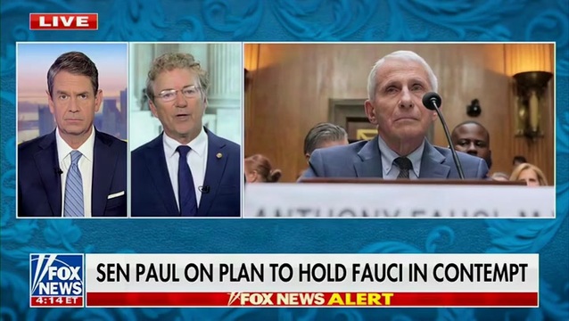 Rand Paul: Fauci’s Assistant Should Be Brought in for Deposition; ‘We Have That in the Works’
