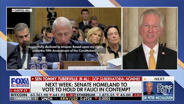 Liz MacDonald Counters Tuberville ‘We Can’t Prove That, Right?’ After He Accuses Dr. Fauci of Killing Nine Million People