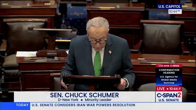 Schumer: Trump Is Playing ‘Keyboard Warrior’ in His War with Iran