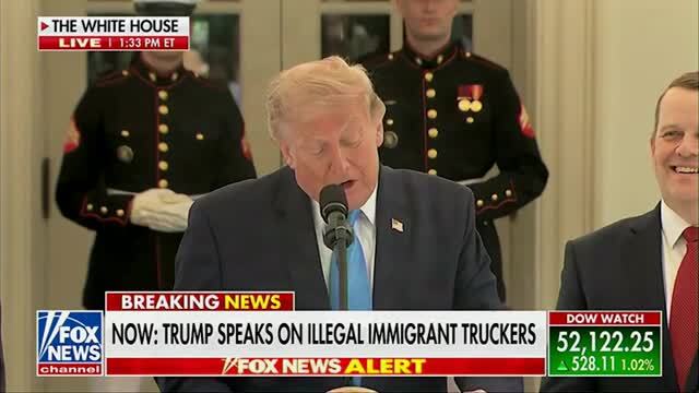 Trump: As President, I Made It Our Official Policy to Enforce English Language Requirements for Truck Drivers