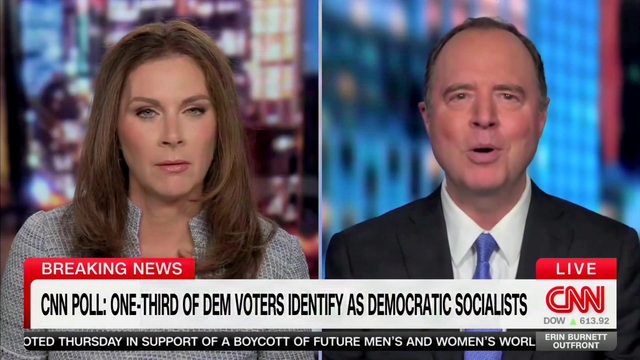 Adam Schiff Accepts that One-Third of the Democratic Party Is Now Socialist: ‘We’re a Big-Tent Party’