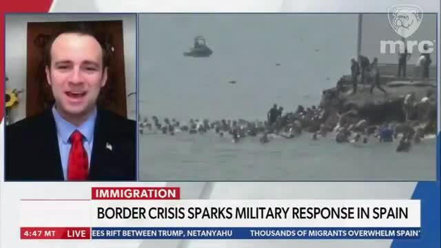 Curtis Houck on Border Crisis in Spain: You See It and Think Is This AI?