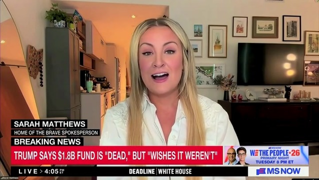 Sarah Matthews on Jan. 6th Amid Trump’s Scrapped $1.8B Fund: ‘They Got the Treatment They Deserve,’ They Were Criminals