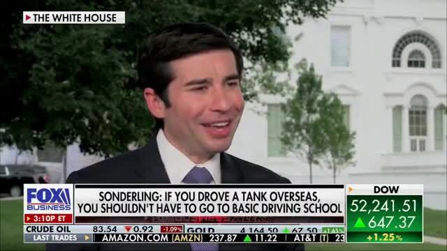Keith Sonderling: If You’re a Veteran with the Skills Necessary, You Shouldn’t Have to Go to Basic Driving School to Drive a Commercial Motor Vehicle