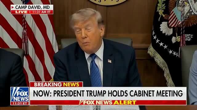 Trump Hosts First Televised Cabinet Meeting at Camp David: One of the Most Talented Teams Ever to Serve in the U.S. Gov’t, America Is Safer, Stronger