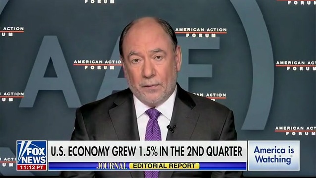 Holtz-Eakin on Low Polls on the Economy: People Are Spending but Are Not Able to Maintain Their ‘Savings Rate’