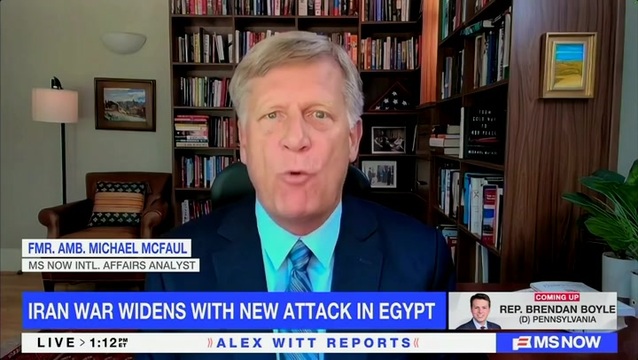 Amb. McFaul on Iran Bombing Other Regions: It’s Getting Worse the Longer Trump Keeps Fighting