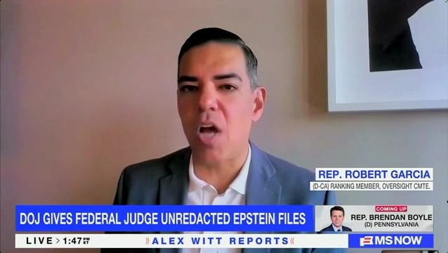 Rep. Garcia: About Half of the Epstein Files Have Not Been Released to Congress or the Public, ‘What Are They Actually Hiding?’