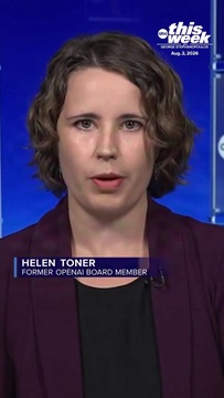 Fmr. OpenAI Member Helen Toner on AI Regulation from Congress: People Worry That We Need Some Kind of Chernobyl Accident to Wake Up