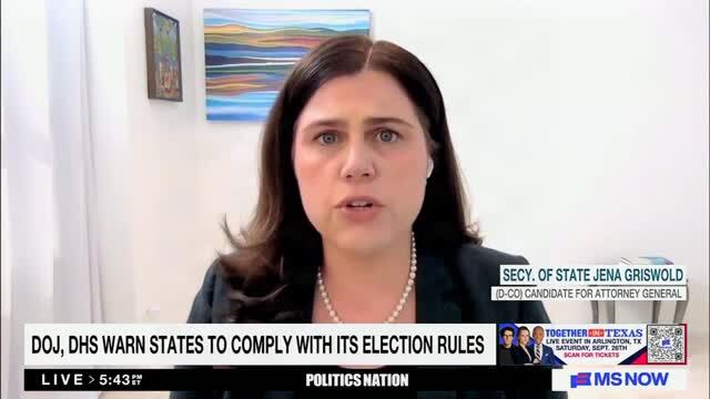 Colorado Secy. Of State: I Told Trump’s DoJ ‘To Take a Hike’ over Its Efforts to Obtain Voter Data