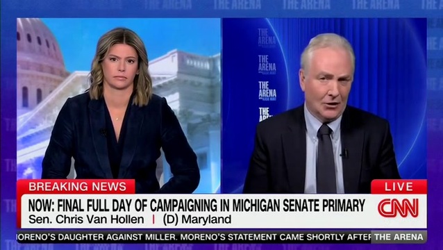 Sen. Van Hollen on David Hogg Saying NRA and AIPAC ‘Are Getting Kids Killed’: ‘They Are Both Very Strong and Influential and Well-Financed Lobbies’