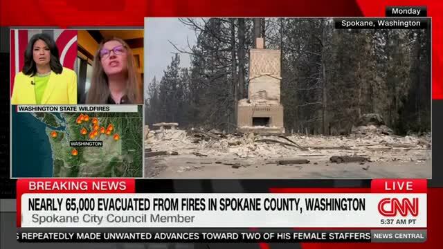 Spokane City Council Member on Washington State Wildfires: ‘This Is Becoming the New Norm Because of Climate Change’
