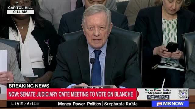Sen. Dick Durbin: Todd Blanche ‘Has No Business Serving’ as Attorney General