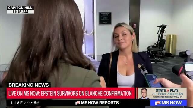 Epstein Survivor: I Was Really Hoping that John Cornyn Would Do the Right Thing and Vote Against Todd Blanche