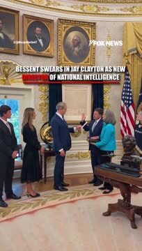 Fox News: Jay Clayton Has Officially Been Sworn in as the New Director of National Intelligence by Treasury Sec. Scott Bessent