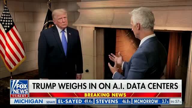 Trump: ‘We’re Beating China in A.I.,’ We Are Building More Power Plants than China
