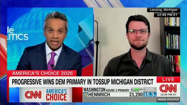 Progressive Dem Mich. Congressional Candidate on Leaving DSA: Within the Last Month, I Let My Membership Lapse