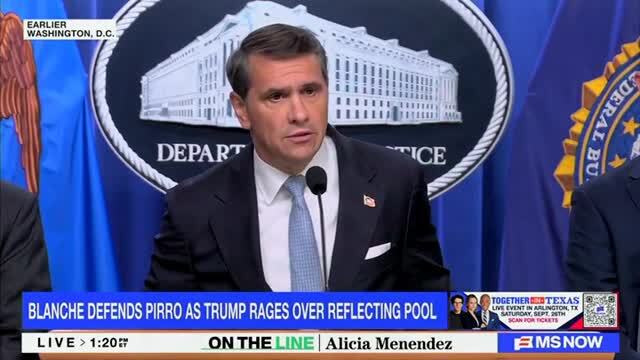 Todd Blanche: Jeanine Pirro Is Doing ‘a Great Job,’ But Pres. Trump Has Every Right to Fire Her