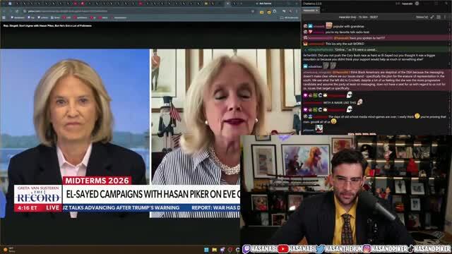 Hasan Piker on Debbie Dingell Saying He ‘Looks Really Good’ When He Works Out: ‘Oh, My God’