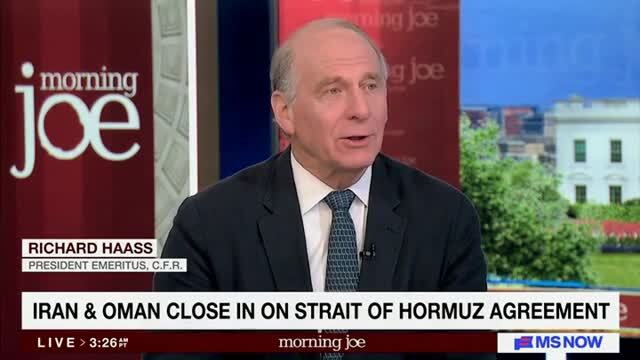 Richard Haass on Iran: We’ll Get This Deal, Which at a Minimum, Will Lead to the Reopening of the Strait for Some Time