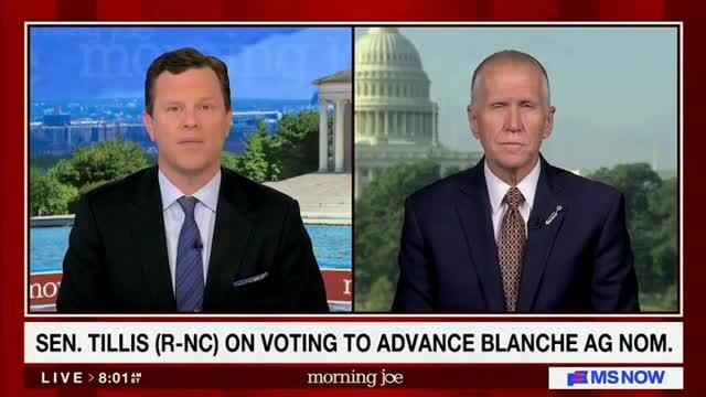 GOP Sen. Tillis: Todd Blanche Deserves To Be Confirmed as AG